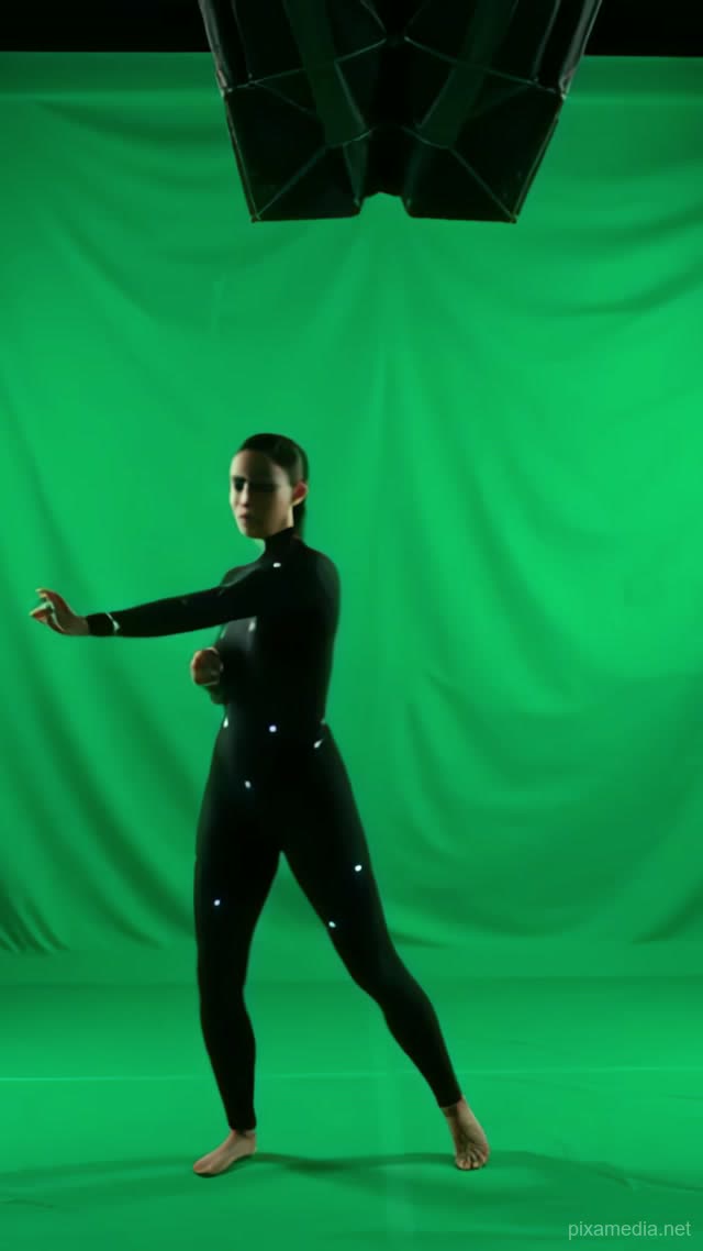 The Invisible Performance - Green Screen AI stock